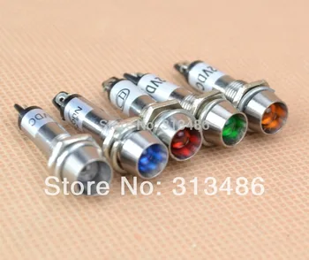 

24V 8mm metal LED signal led indicator lamp light red blue white green orange led indicator light
