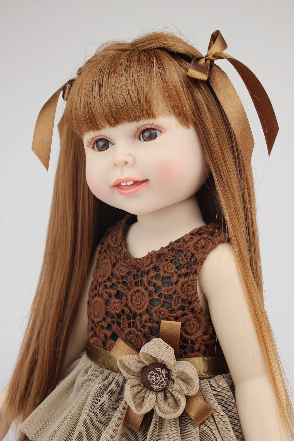 Популярная кукла 18 дюймов модная Кукла для девочек красивая развивающая игрушка