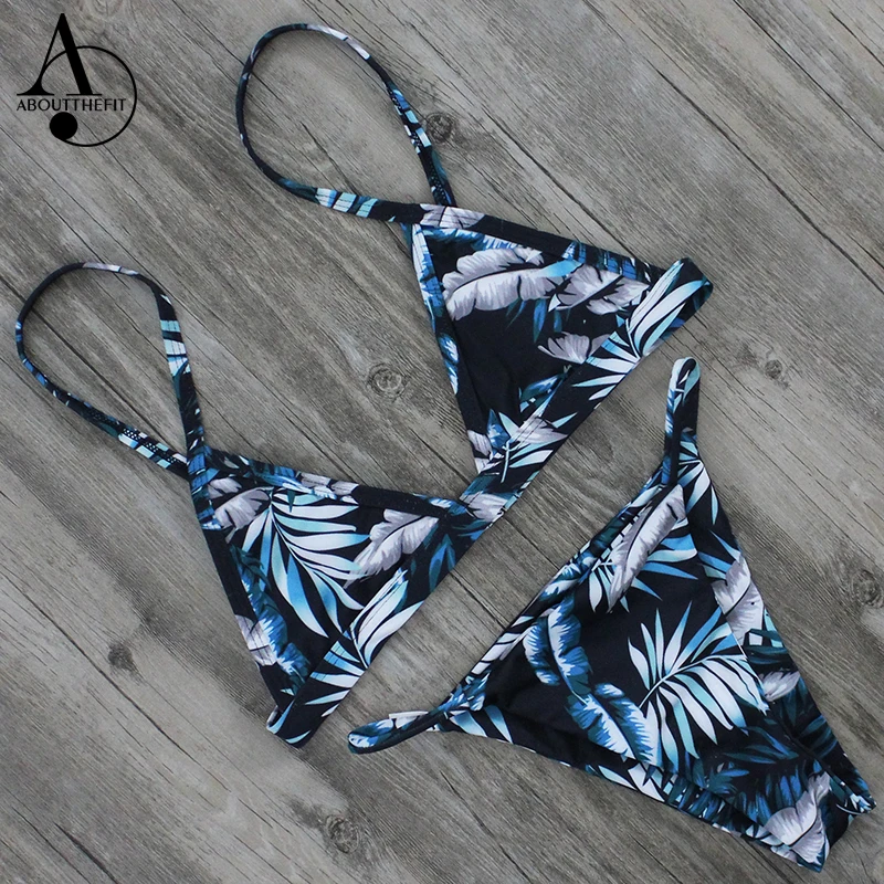 ABOUTTHEFIT треугольное бикини Maillot Femme купальники женские бразильские стринги