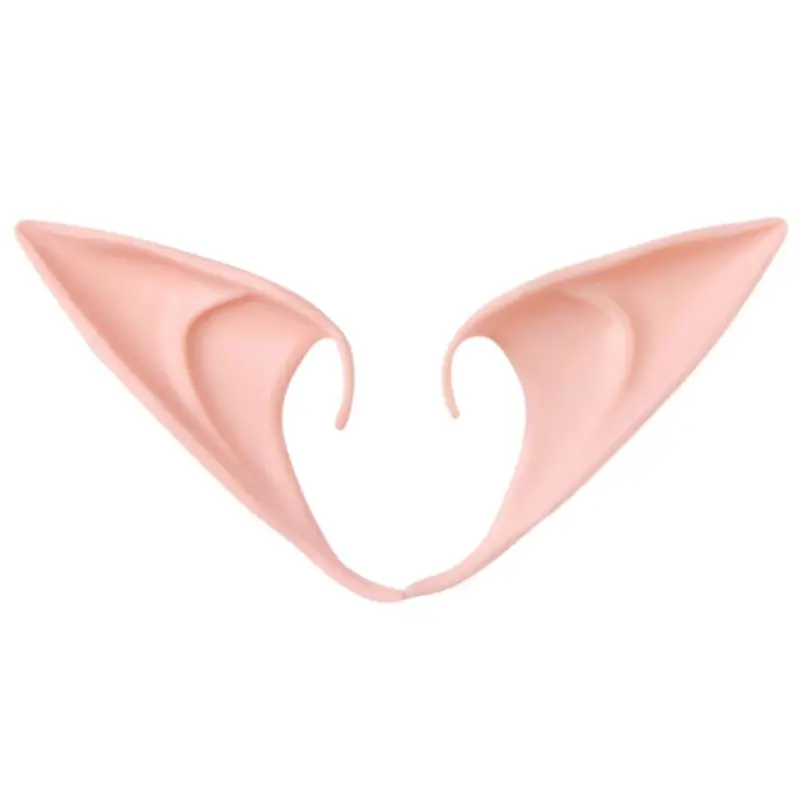 1 Pair Latex Elf Ears Pointed Cosplay Mask - Amexza