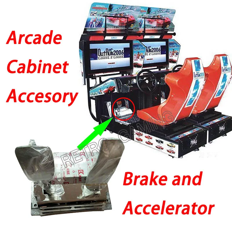 Outrun Car Racing Game Machine Pedal Brake And Accelerator