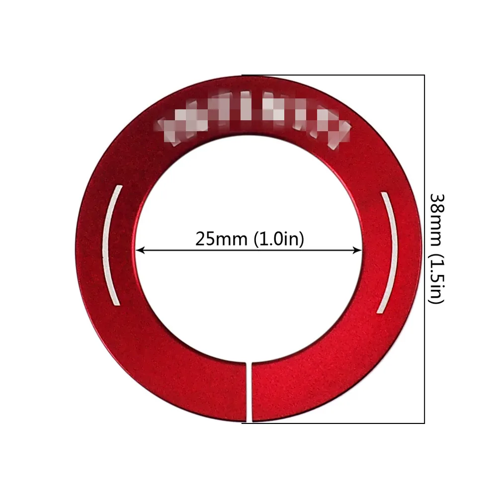 5 colores de la cubierta de la llave de inicio de la etiqueta engomada del coche para las piezas interiores de la decoración del coche 5 colores de la cubierta de la llave de inicio de la etiqueta engomada del coche para las piezas interiores de la decoración del coche