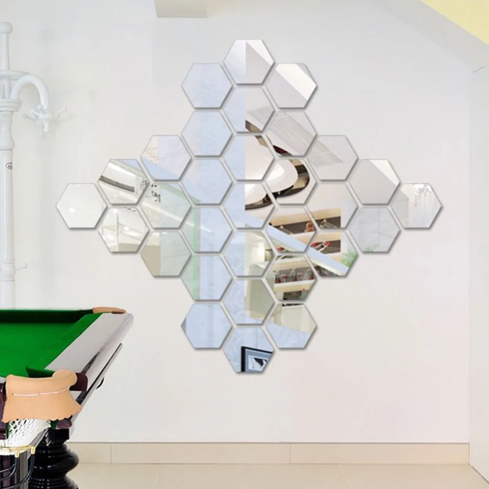 12pcs/set Hexagonal 3D Mirror Wall Sticker Restaurant Aisle Floor Hand-Painted Decorative Mirror Stickers for Living Room Wall 12pcs/set Hexagonal 3D Mirror Wall Sticker Restaurant Aisle Floor Hand-Painted Decorative Mirror Stickers for Living Room Wall