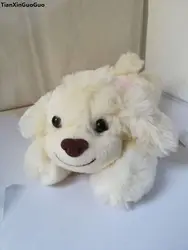 Белый склонны собаки около 25 см Плюшевые игрушки Мягкая кукла детские игрушки подарок на день рождения S2007