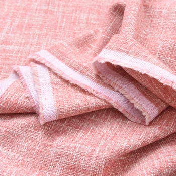 

140CM Wide 350G/M Yarn Dyed Orange Linen Viscose Fabric for Spring and Summer Dress Shirt Jacket H310
