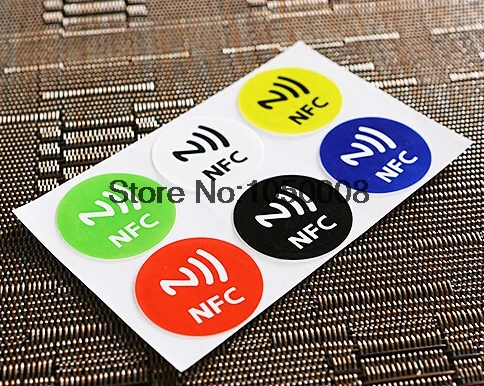 

6pcs/Lo NFC Tags Sticker 13.56MHz ISO14443A Ntag 213 NFC Stickers Universal Lable Ntag213 RFID Tag for all NFC enable