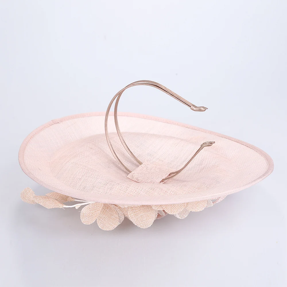 Fascinators Hats For Women Elegant Pink Ladies Derby Headband Fedoras Hats Formal Wedding Dress Pillbox Hat Floral Vintage Cap