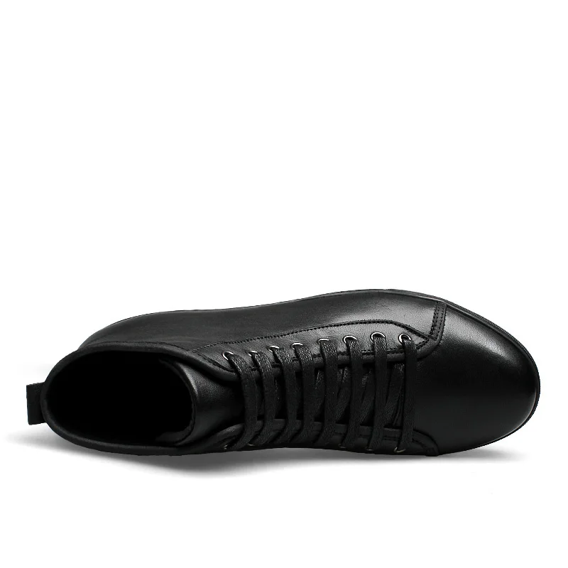 Inverno Quentes Velvet Homens Mantenha Handmade Flats De Inglaterra Black Up Peludo Algodão Plus black Tornozelo Botas Lace xYRRHwF7q
