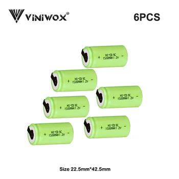 

1500mAh Subc Rechargeable Batteries SC 1.2V Ni-CD Power tool Battery cells for Makita AEG Black&Decker Bosch Electric Parts Toy