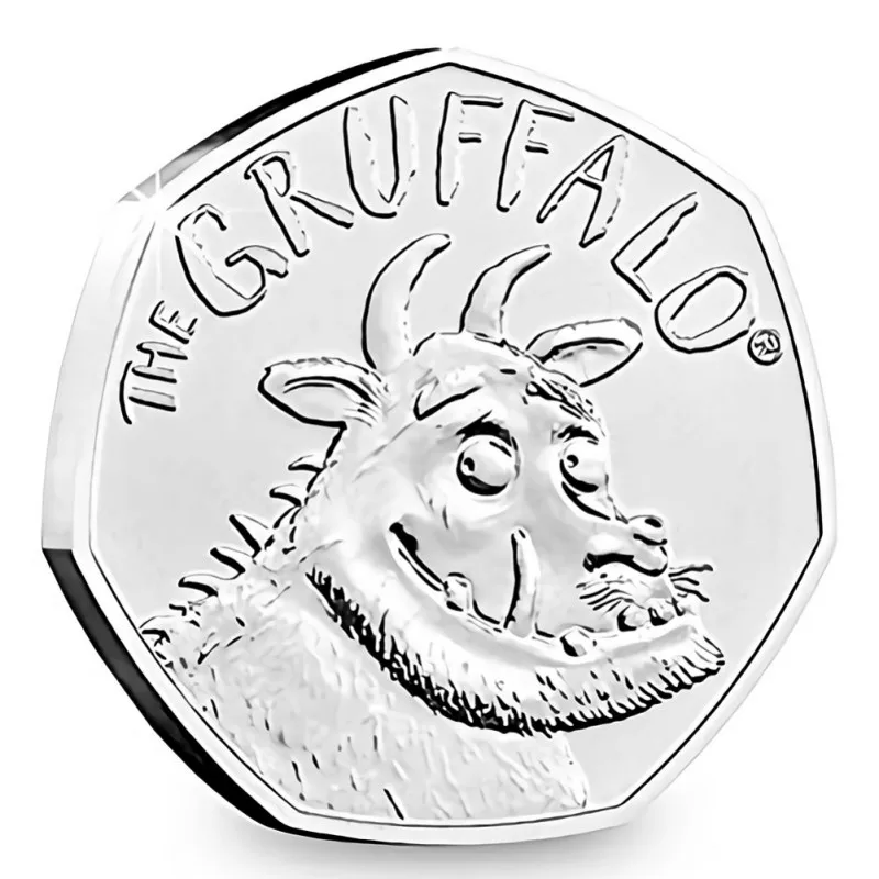 

1pc United Kindom Commemorative Coin Queen of England Pattern 50 Pence Copy Coin for Kids Gifts 2019 Silvery Commemorative Coin