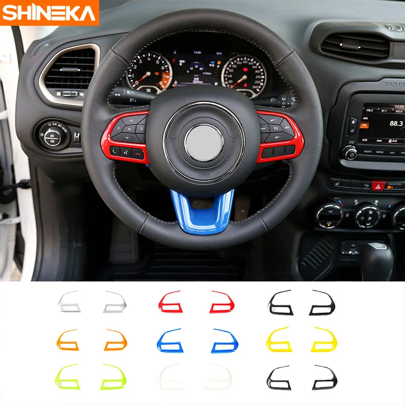 Внутренние молдинги SHINEKA декоративный чехол на рулевое колесо для Jeep Renegade 2016 2019