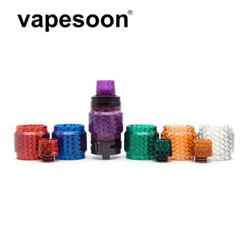 

coloful replacement pyrex snake resin glass tube with drip tip for Smok TFV8 Tank Atomizer/TFV8 Cloud Beast Tank 6 Colors