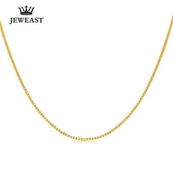 XXX 24 K ожерелье из чистого золота реального AU 999 одноцветное Золотая цепь простой Smart высококлассные Модная классика вечерние Fine Jewelry Лидер