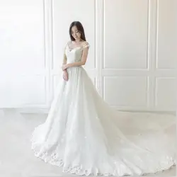 Katristsis d Элегантный кружево свадебное платье принцессы 2019 бисер аппликации Винтаж невесты платья для женщин Robe De Mariage плюс размеры