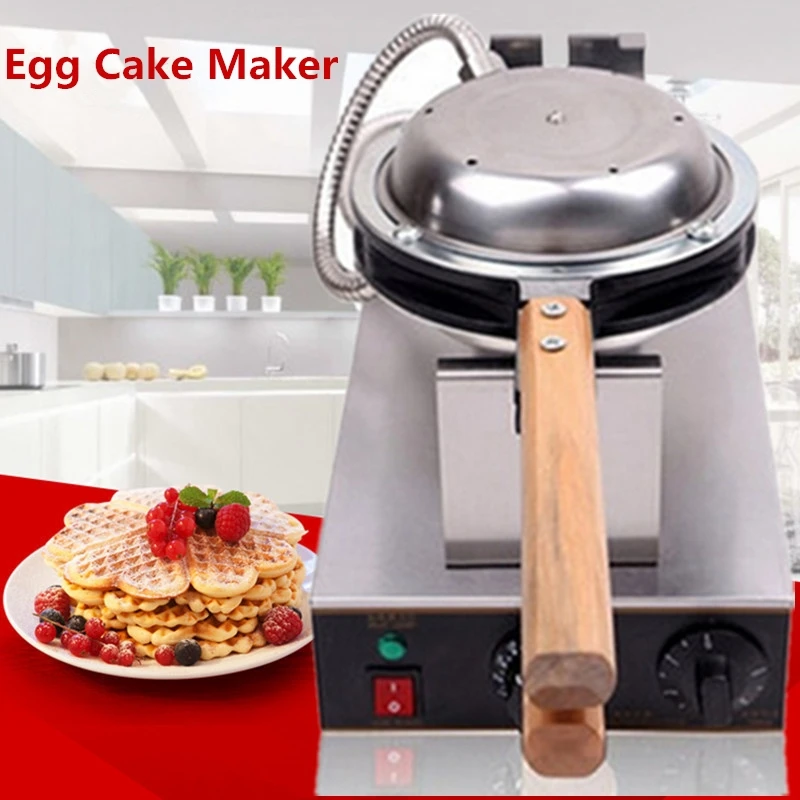 

Newest 110V/220V Egg Puff Machine Electric Waffle Maker Kitchen Appliance Waffle Makers With Adjustable Thermostat FY-6
