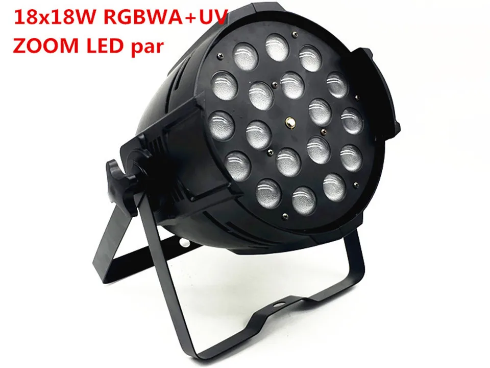 18x18 Вт zoom светильник dmx s dj par 64 rgbwa uv 6 в 1 led Светильник для диджея вечеринки