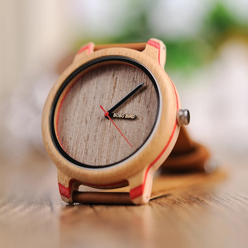 BOBO BIRD Watches Men Quartz Analog Bamboo Wirstwatch Male In Wood Box kol saati Customized logo