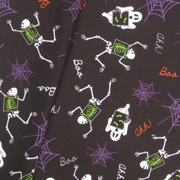 

140cmx50cm Cotton Woven Fabric - Skull, ghost - X-Rav Vision