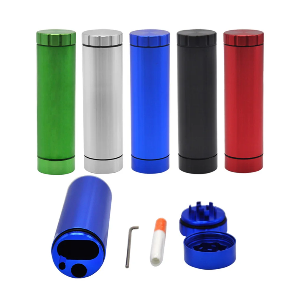 

Aluminum Alloy Multi-function Herb Tobacco Grinder Dual Layer Crusher Dug Out Storage Case @LS OC22