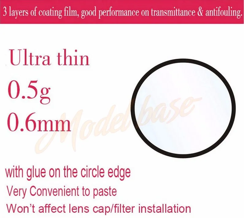 Camera Glass Protection Film, Lens UV Glass Film,Ultra Thin Protective Film For DJI Phantom 3 DJI Phantom 4 Accessories