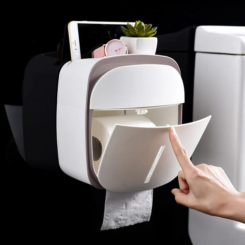 GESEW держатель туалетной бумаги многофункциональный настенный водонепроницаемый коробка передвижное хранилище мыльница, аксессуары для ванной комнаты Набор