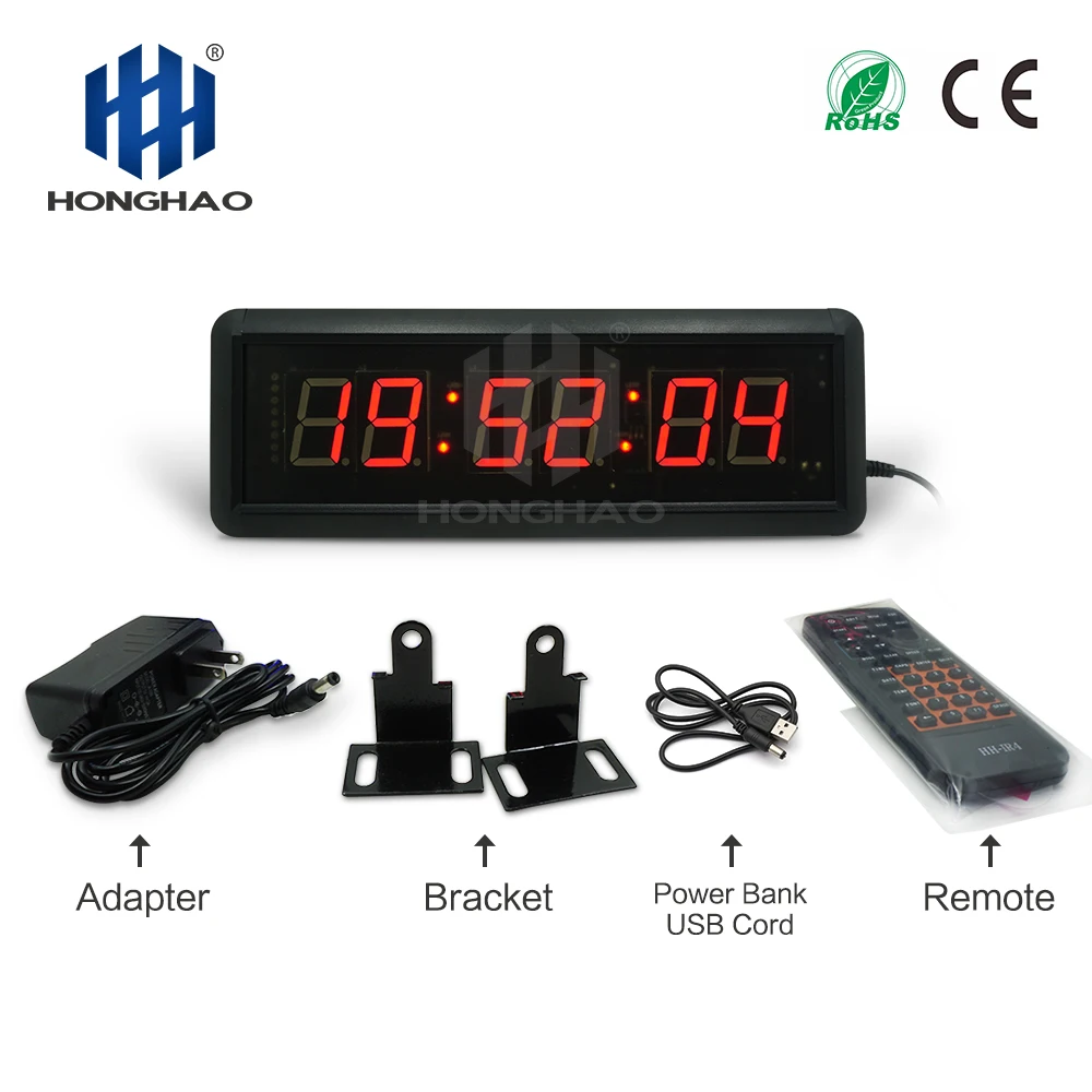 

Honghao Remote Control LED Countdown Timer Time Clock Game Timer for Sports Race
