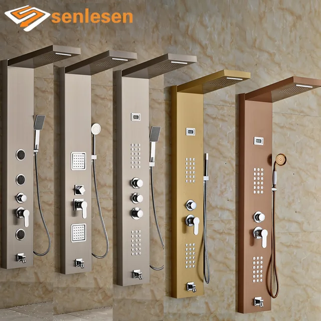 Multiple Types Best Quality Bathroom Shower Panel with Hand Shower Wall