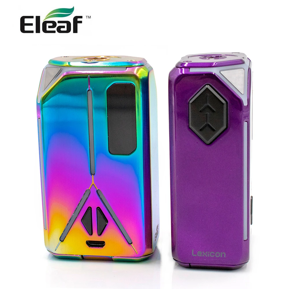 

100% Original Eleaf Lexicon Mod Box vape Using dual 18650 batteries 235W max upgradeable firmware E-cigarette