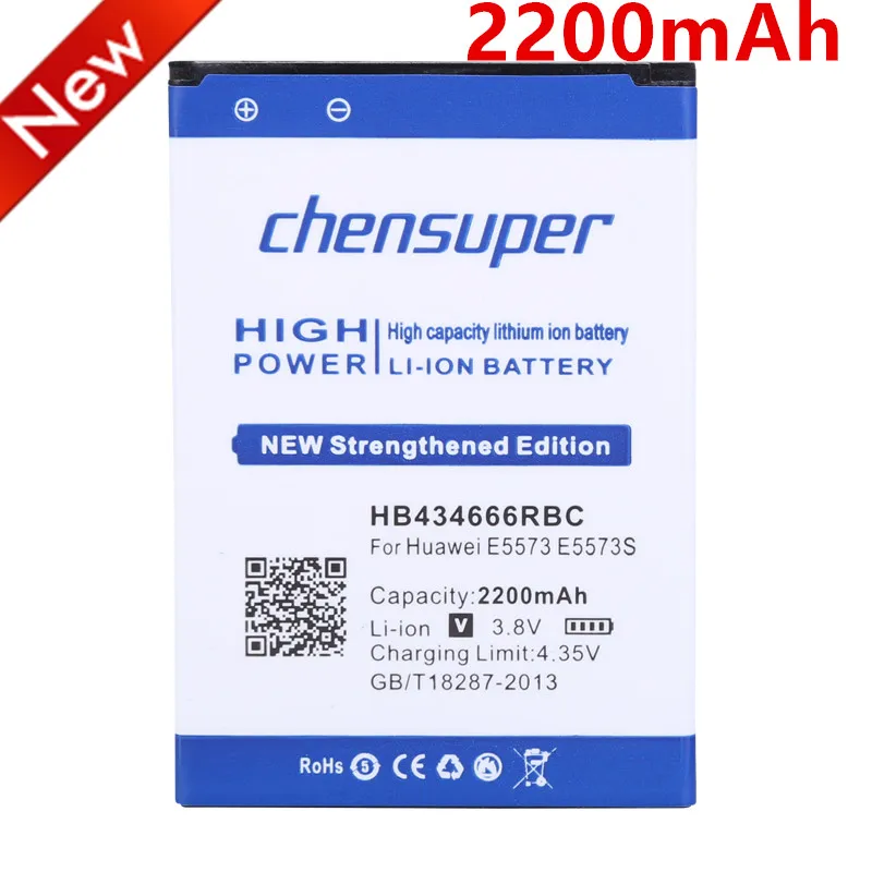 Chensuper 2200 Mah Hb434666Rbc Batteria Per Huawei E5573 E5573S E5573S-32 E5573S-320 E5573S-606 E5573S-806