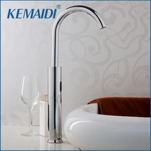 KEMAIDI 360 Поворотный Высокий кран для ванной комнаты Смеситель для горячей и холодной воды сенсорный инфракрасный кран для раковины автоматический сенсорный кран
