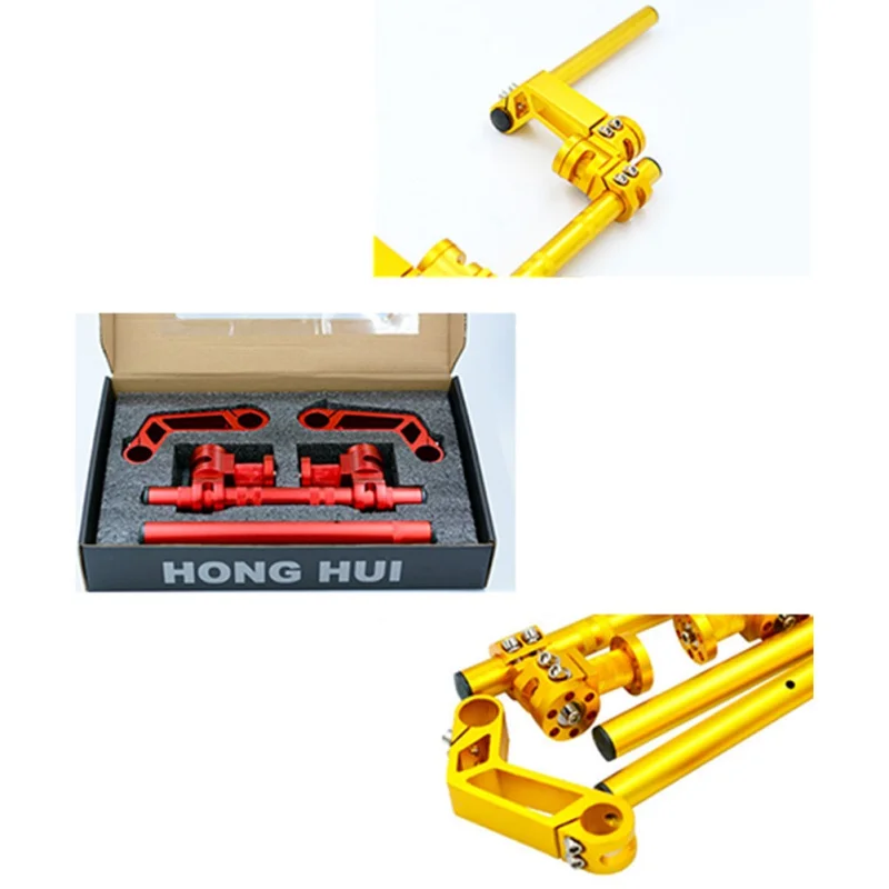  New Motorcycle 22mm CNC Adjustable Steering Handlebar Removable Handle Bar System 125cc Pit Bike Di