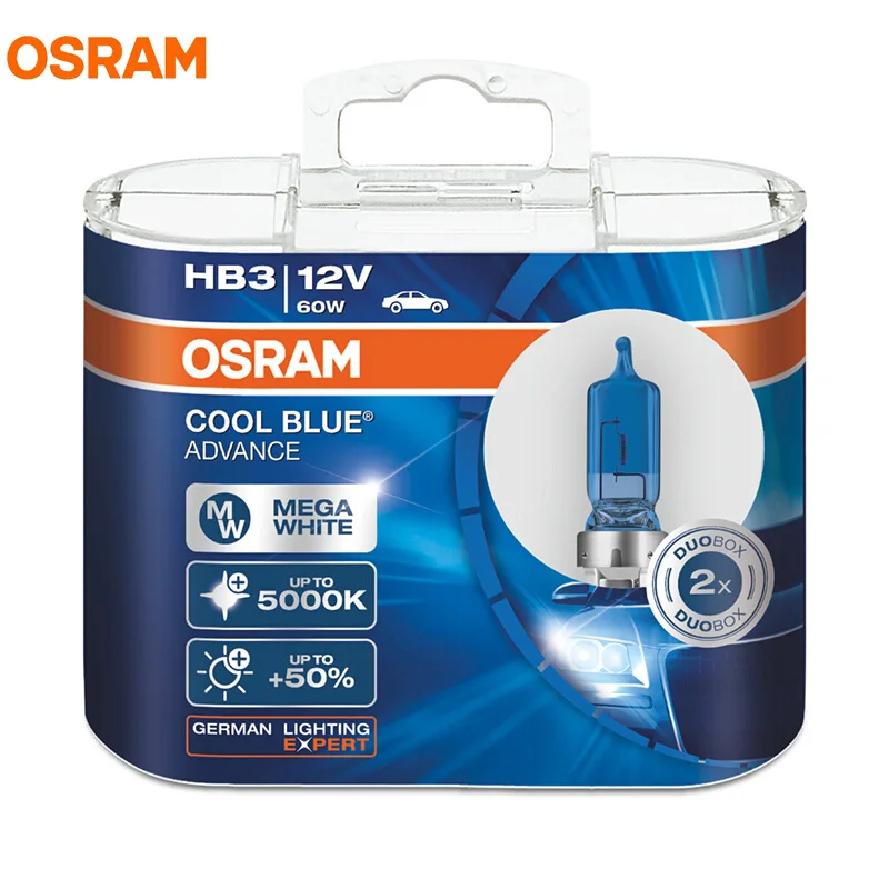 OSRAM холодный синий Advance H1 H4 H7 H9 H11 9005 9006 12 В 5000 К галогенные лампы фар автомобиля|car