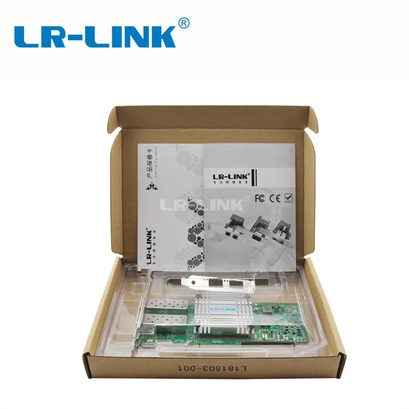 LR-LINK 9812BF-2SFP+ двойной порт 10 Гб nic ethernet адаптер pci-e волоконно-оптическая сетевая карта lan Карта Intel X710-DA2 совместимый