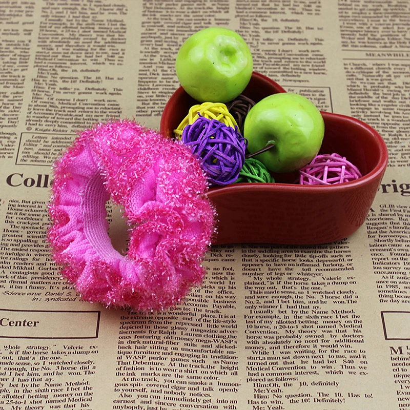 

4 Colors Solid Scrunchy Elastic Hair Bands Women Girl Kid Children Ballet Dance Hair Accessory Pink Headdress Hair Decoration