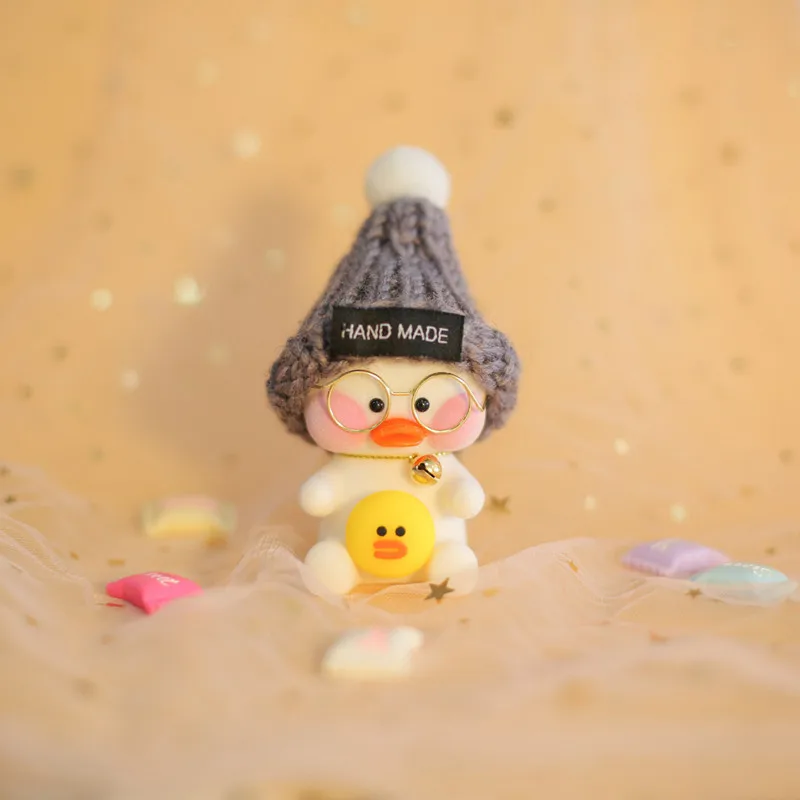 8 см Kawaii LaLafanfan кафе утка кулон брелок мультфильм Милая автомобиль Декор животные