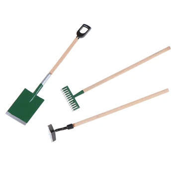

3Pcs/set Dollhouse Miniature 1:12 Scale Garden Tools for Dolls House Garden Scenery Model Furniture Toys Decor