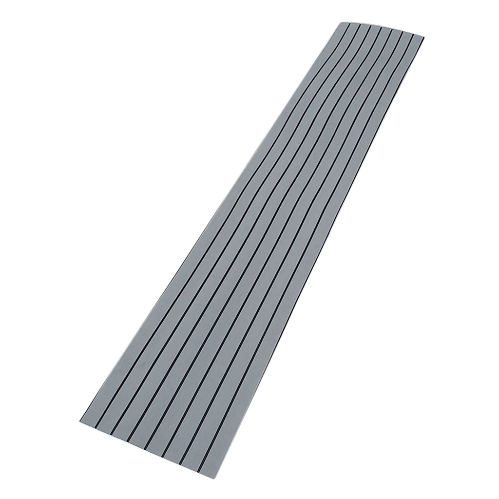 Self Adhesive EVA Boat Yacht Marine Flooring Faux Imitation Teak Decking Sheet Pad 450x2400x6mm Foam Floor Mat Light / Dark Gray