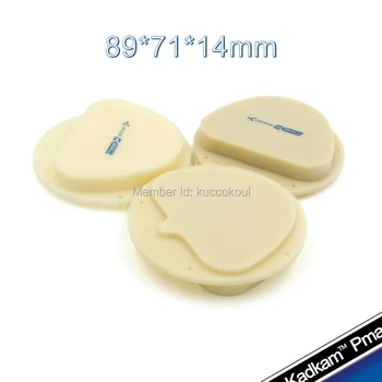 

89*71*14mm A1/A2/A3 color dental PMMA blank D-shape disc for AmannGirrbach CAD/CAM system dental restorations 7 pcs/lot