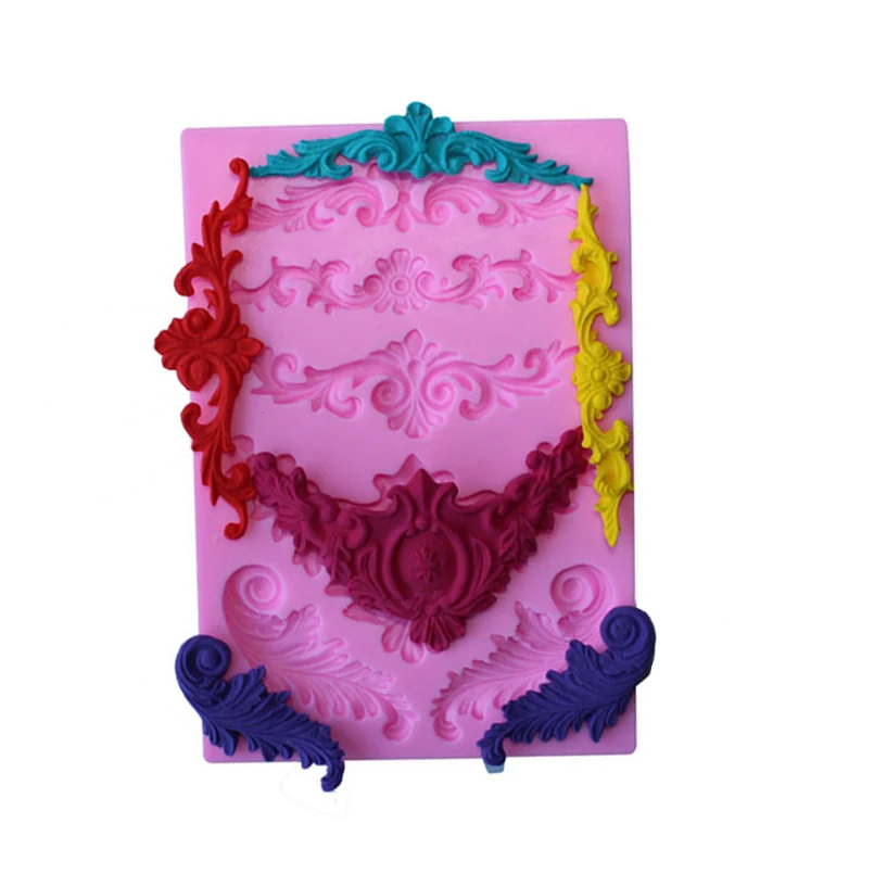

3D European Style Relief Silicone Mold DIY Chololate Fondant Moulds Bakeware Candy Form Cake Decoration Pastry Accessories