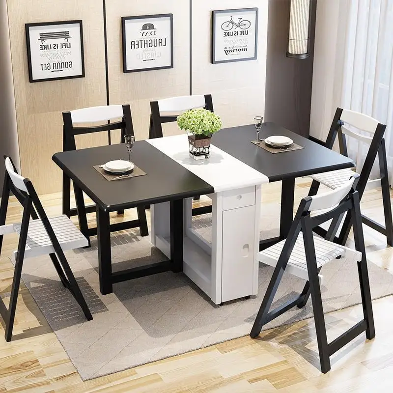 Tafel Set Escrivaninha Meja Makan Ouro Tavolo Pieghevole Tablo Redonda Retro Desk Plegable Mesa De Jantar Folding Dining Table