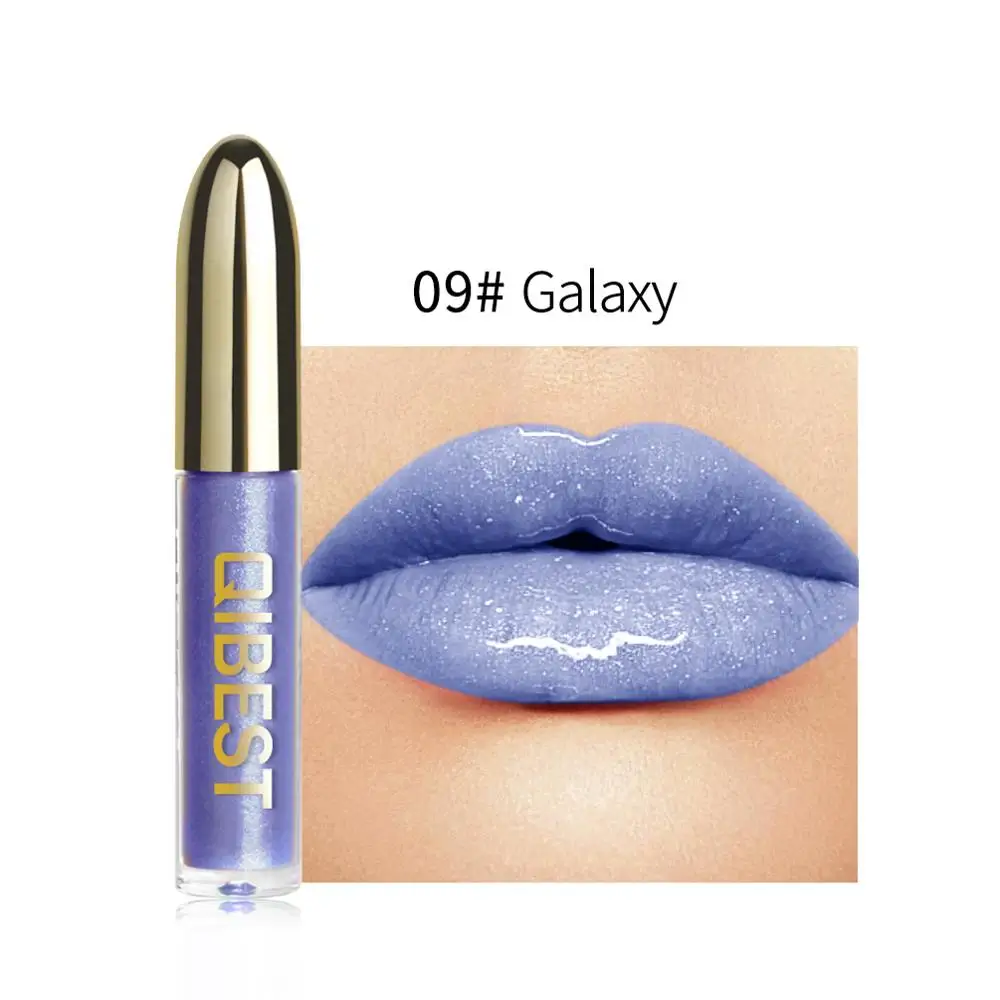 28 Colors Long Lasting Moisturizer Glitter LipGloss Tint Cosmetics Nutritious Shimmer Liquid Lipstick Beauty Lips Makeup maquiag - Color: 09