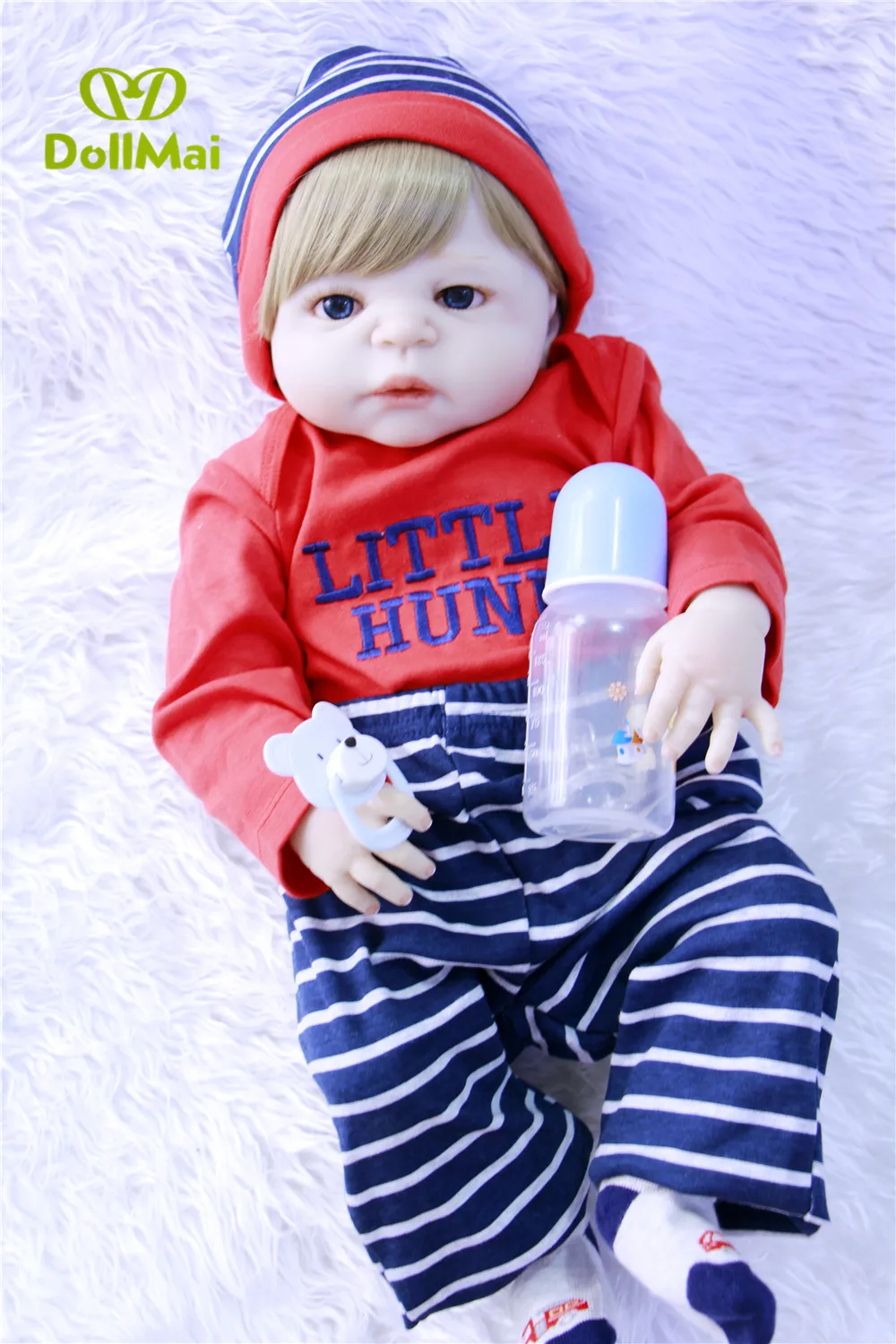 Baby reborn boy girl alive dolls 57cm full silicone body reborn baby dolls newborn doll can bathe bebe boneca reborn menino