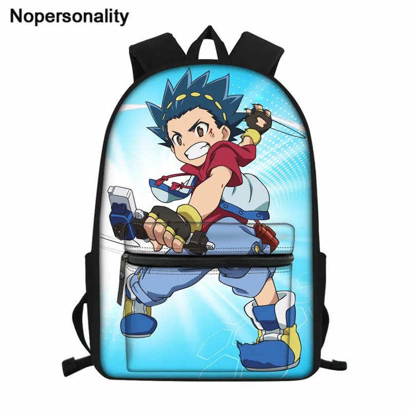 Nopersonality Cartoon Beyblade Burst Print School Bag for Teen Boys Anime Children Book Bag Large Capacity Men Travel Backpack - Цвет: XM1870Z58