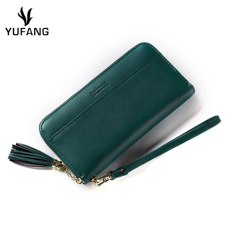 

YUFANG Women Long Clutch Wallet Large Capacity Wallets Female Leather Purse Lady Phone Pocket Card Holder