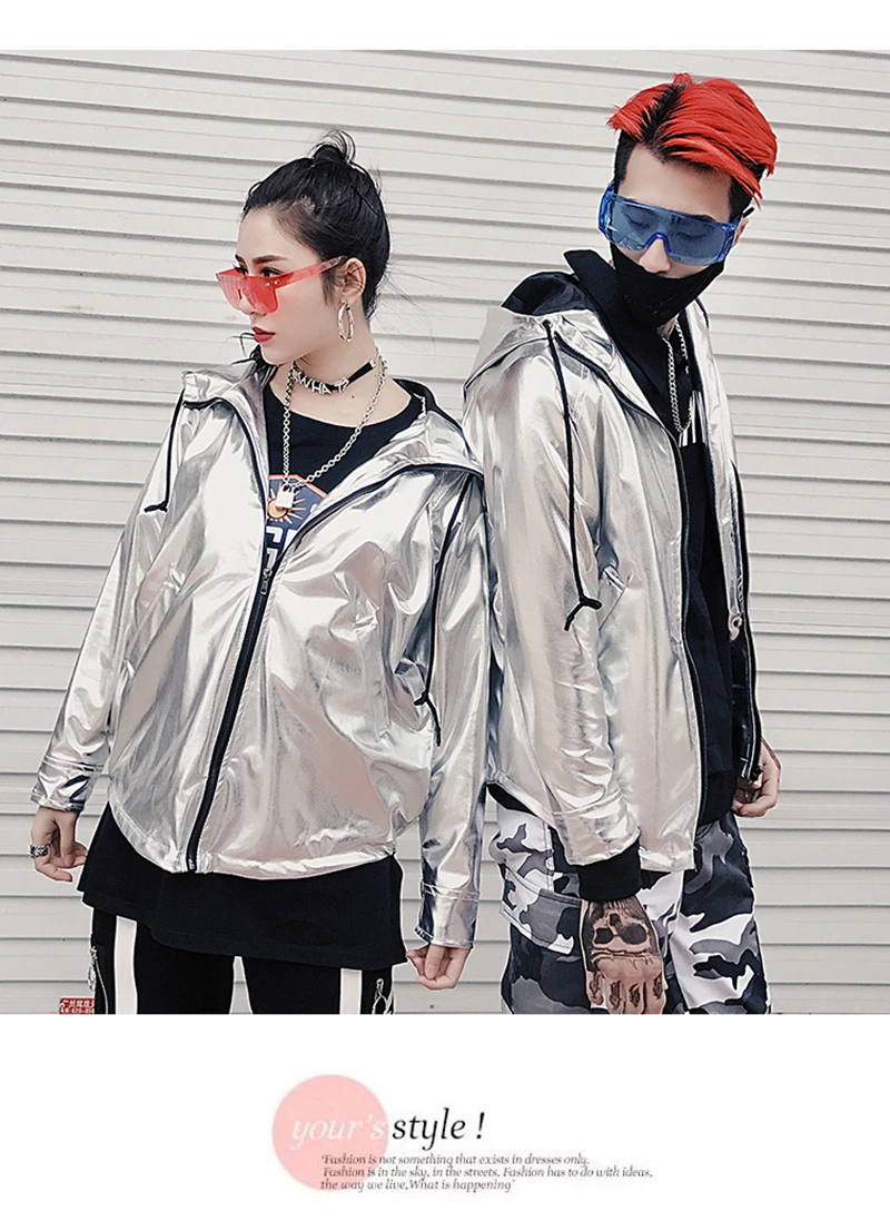 Korean Hip Hop Jacket Man 2018 Hood Windbreaker   (9)