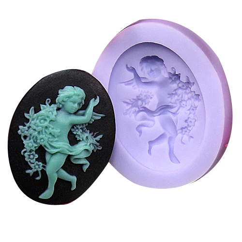 DIY silicone molds for cake decorating fondant mold soap mini angel style sugar chocolate mould bakeware kitchen F0001TS60