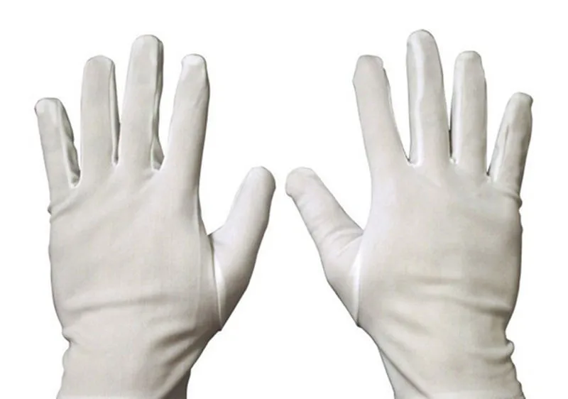1 пара, средние толстые белые перчатки их полиэстера, хлопка, лабораторные гигиенические перчатки, многофункциональные инструменты для чистки, бытовые перчатки