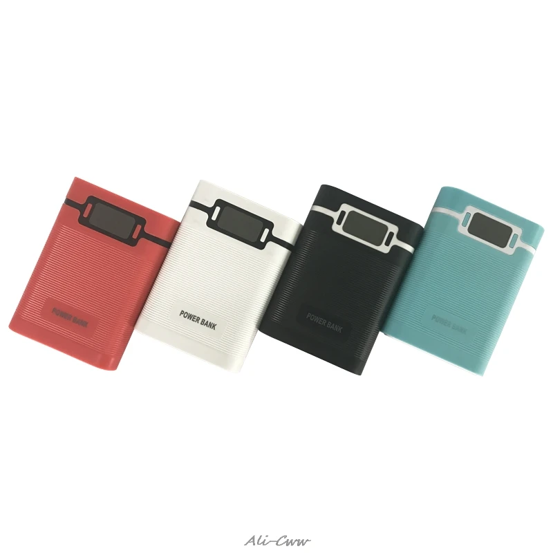 

Anti-reverse Portable Power Bank Box 4x 18650 (without battery) DIY Display Battery Charger 5V 2A Powerbank Case Box