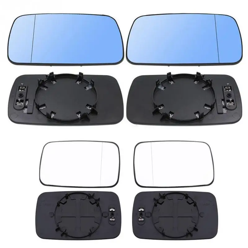 

2018 new 2pcs Rearview mirror glasses Car Fit For BMW E39/E46 320i 330i 325i 525i L/R Part Blue Professional Parts