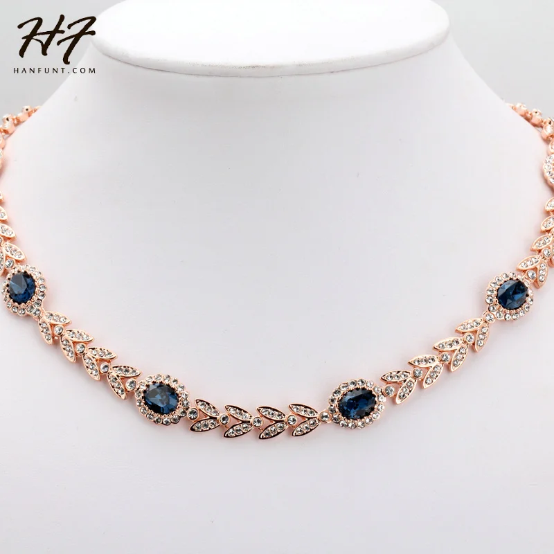 Высокое качество, классическое Хрустальное свадебное ожерелье цвета розового золота, модные ювелирные изделия N205 N215 N216 N276 N310